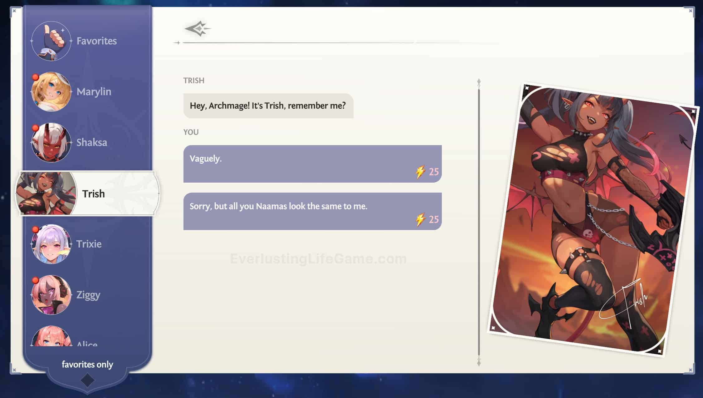 Chat with Goddess Trish